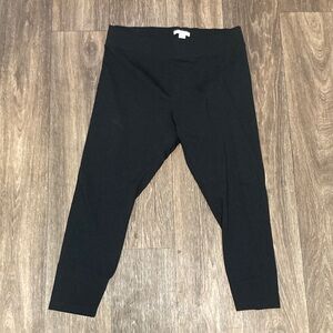 Womens Daily Ritual Black Legging Pant large short